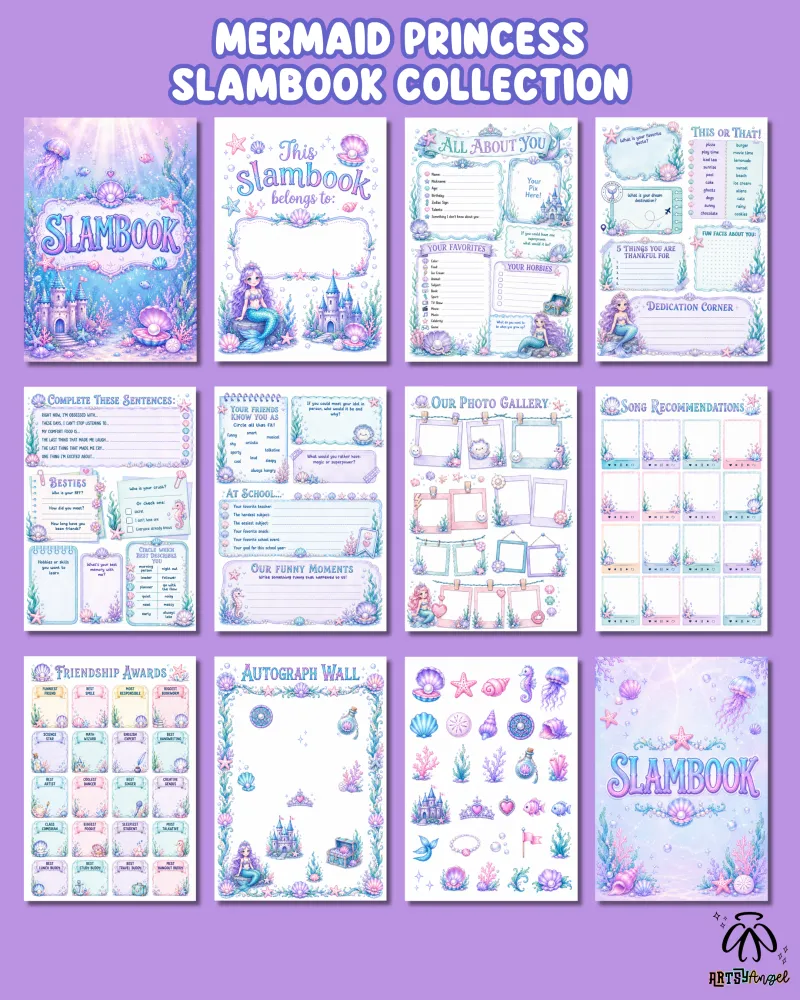 Mermaid Princess Slambook Collection