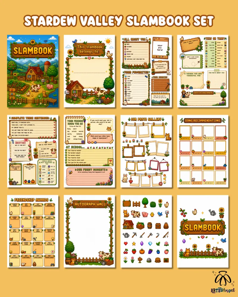 Stardew Valley Slambook Collection
