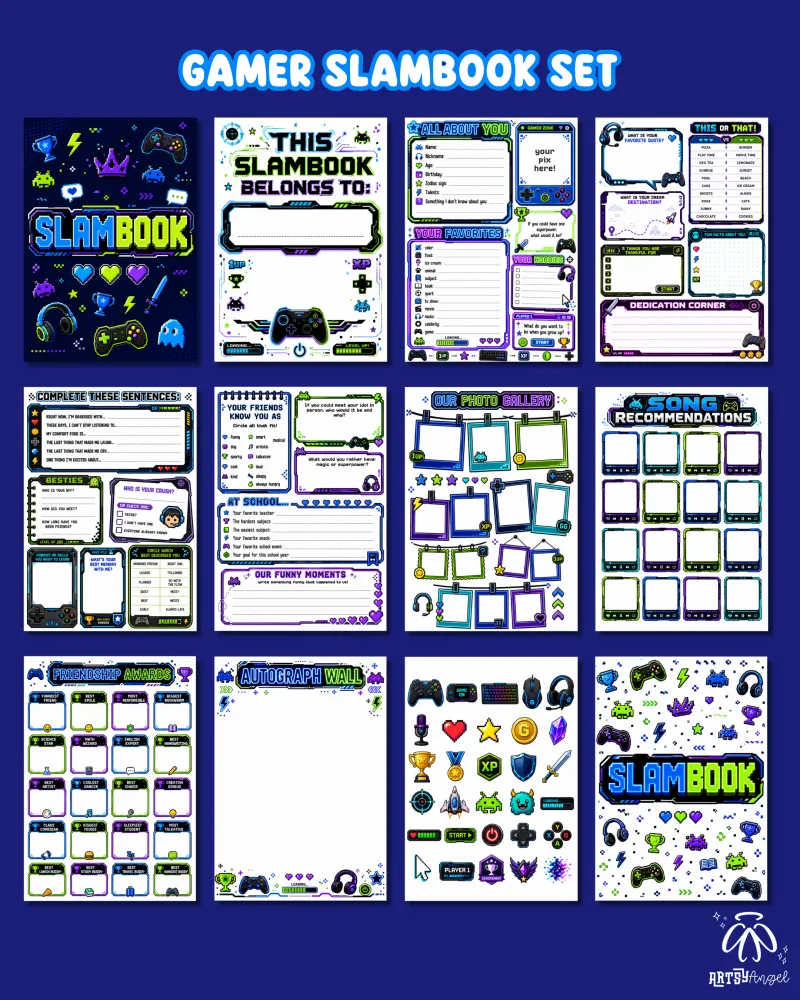 Gamer Themed Slambook Collection