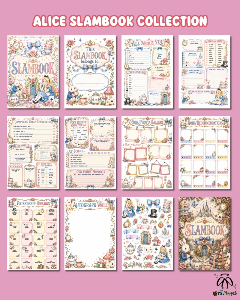 Alice in Wonderland Slambook Collection