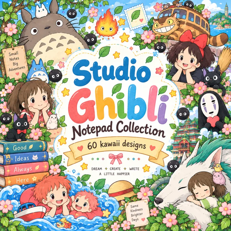 Studio Ghibli Notepad Collection