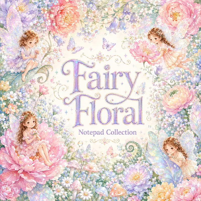 Floral Fairy Notepad Collection