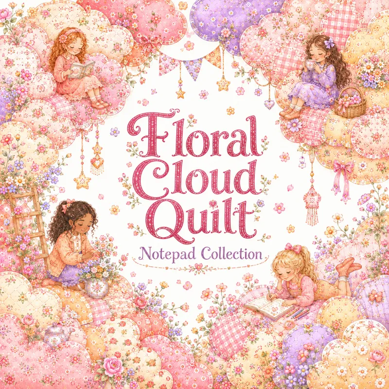 Floral Cloud Notepad Collection