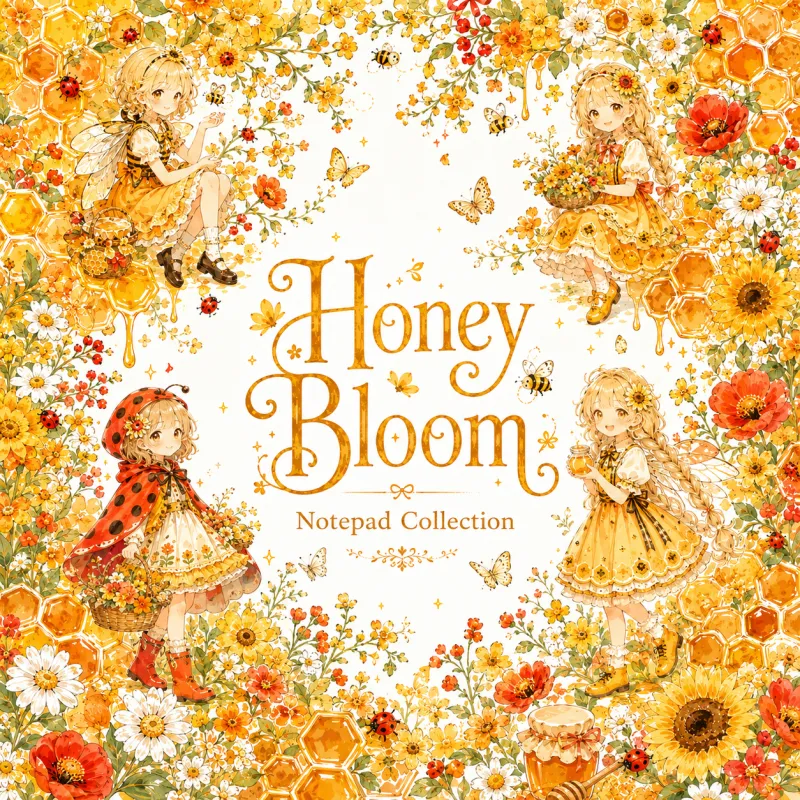 Honey Bloom Notepad Collection