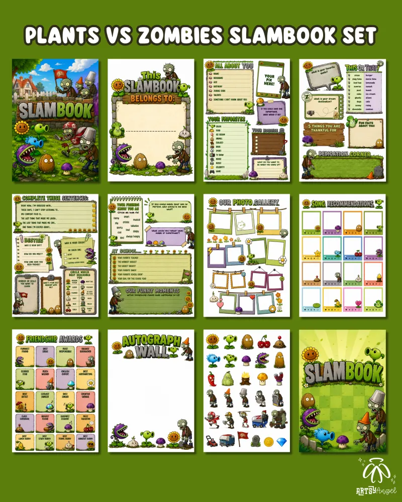 Plants VS Zombies Slambook Collection