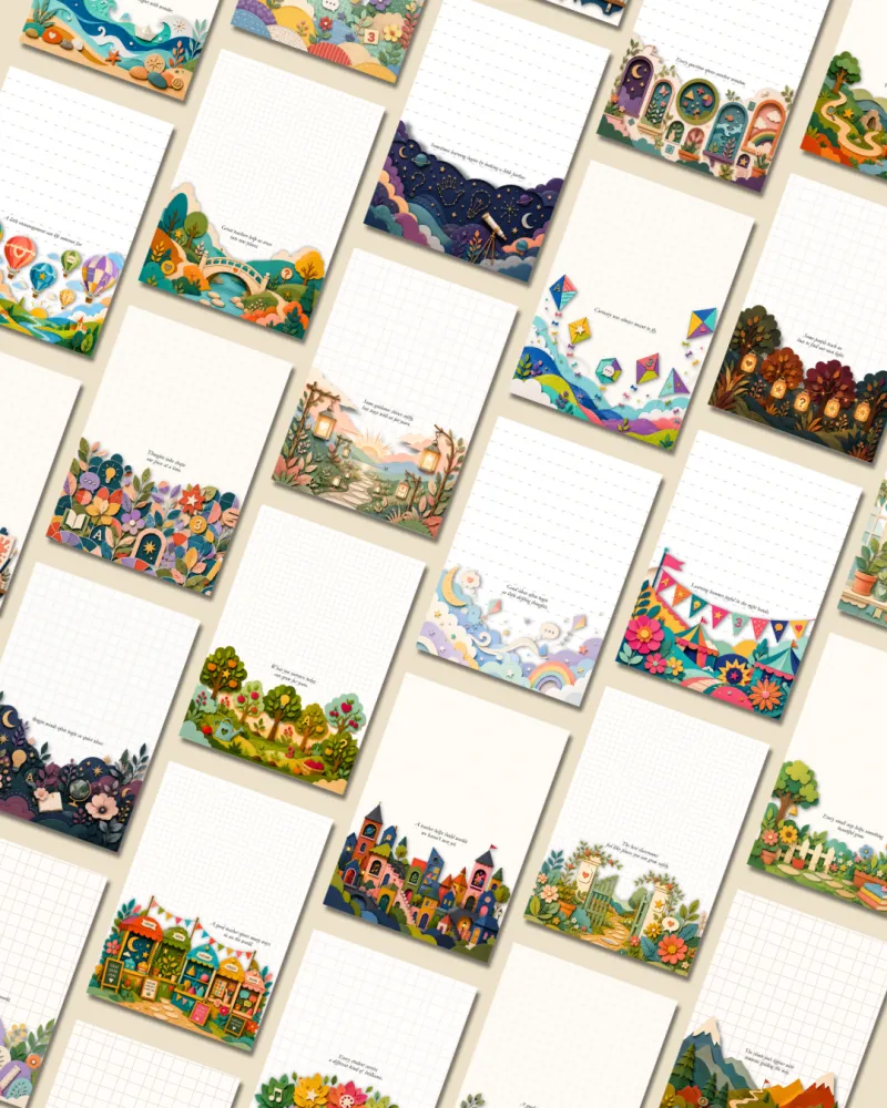 Paper Cut Notepad Collection for Teachers