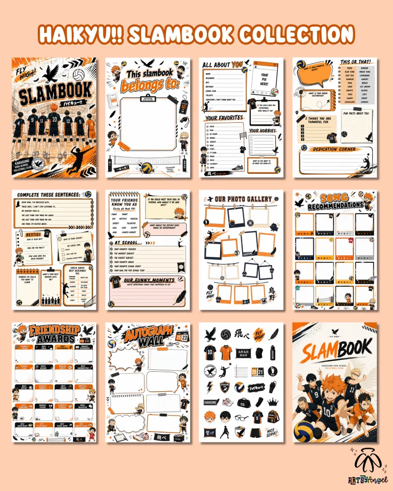 Haikyu!! Slambook Collection
