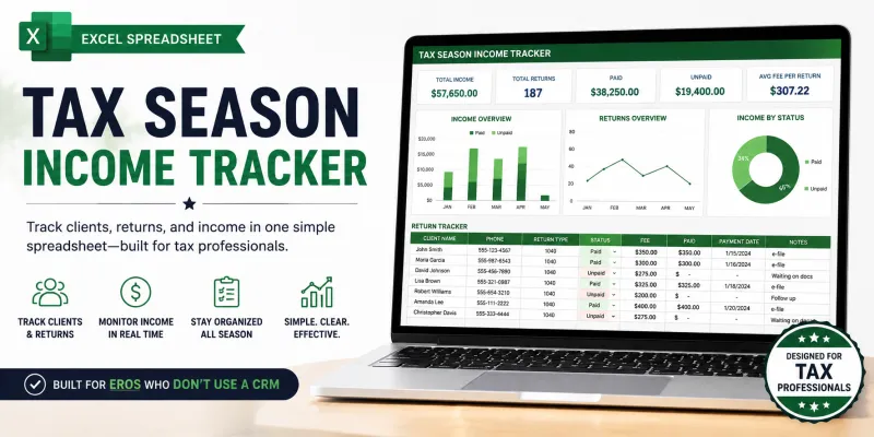 Tax Season Income Tracker