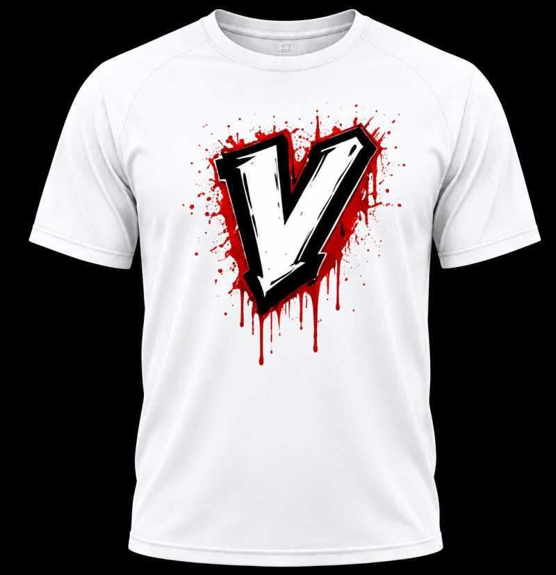 V Signature Tri-Blend Tee - WHITE
