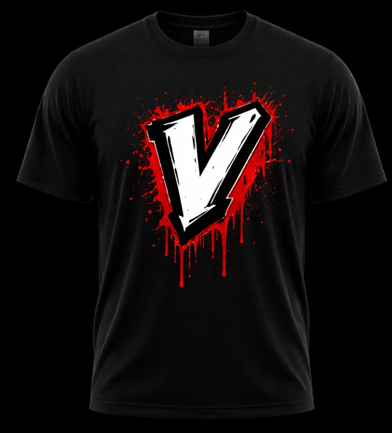 V Signature Tri-Blend Tee - BLACK