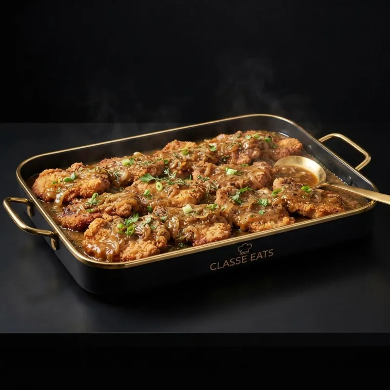 Smothered Pork Chops Tray