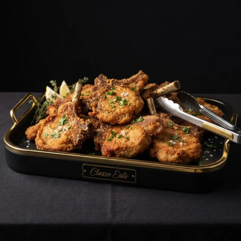 Fried Pork Chops Tray