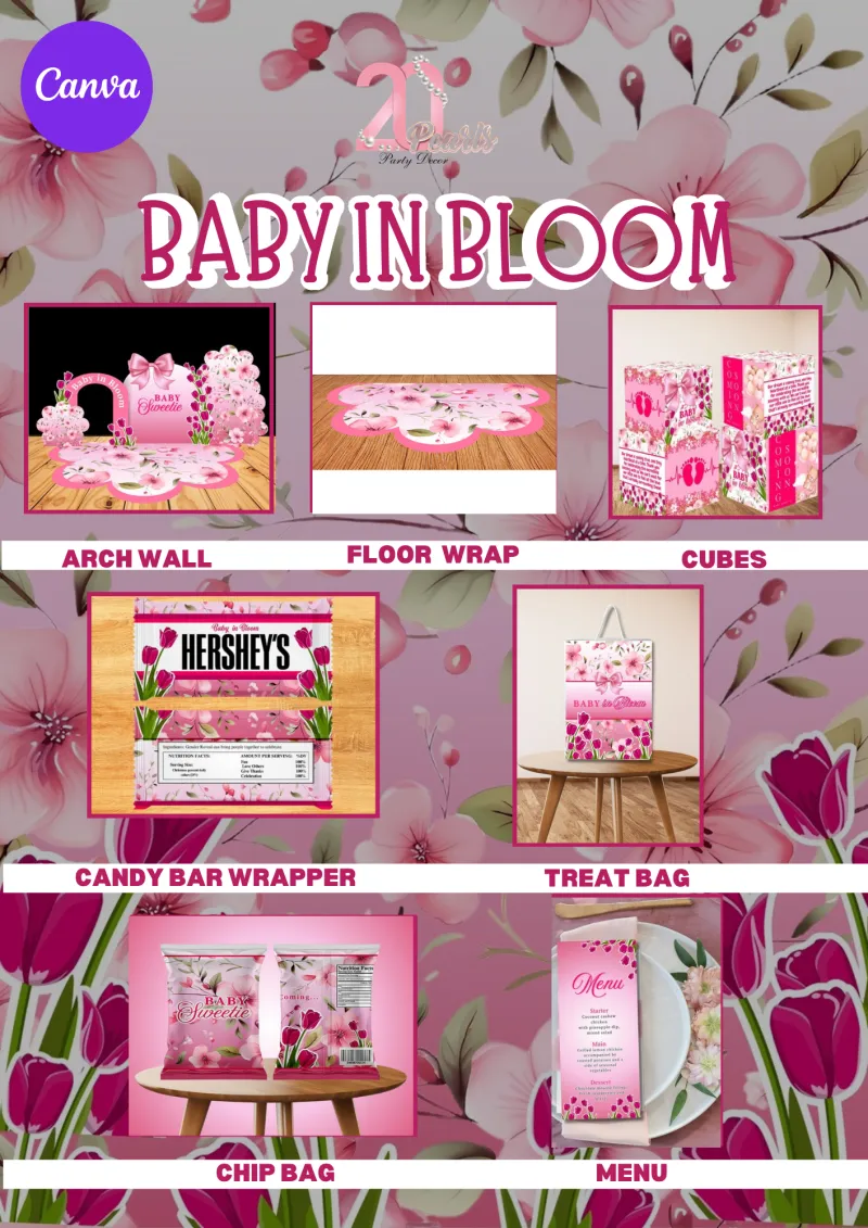 Baby In Bloom Baby Shower Bundle