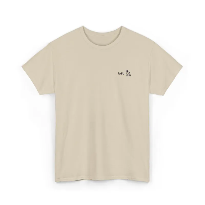 Minimal Paw Print Tee — ‘Paw’ Chest Logo Cotton T‑Shirt