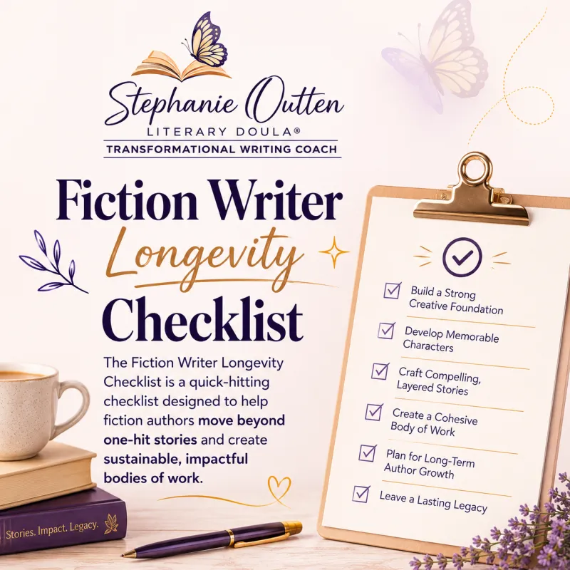 Fiction Writer Longevity Checklist