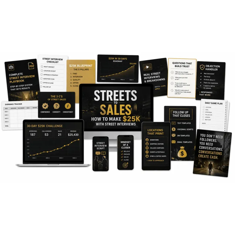 Streets to Sales Mini Course