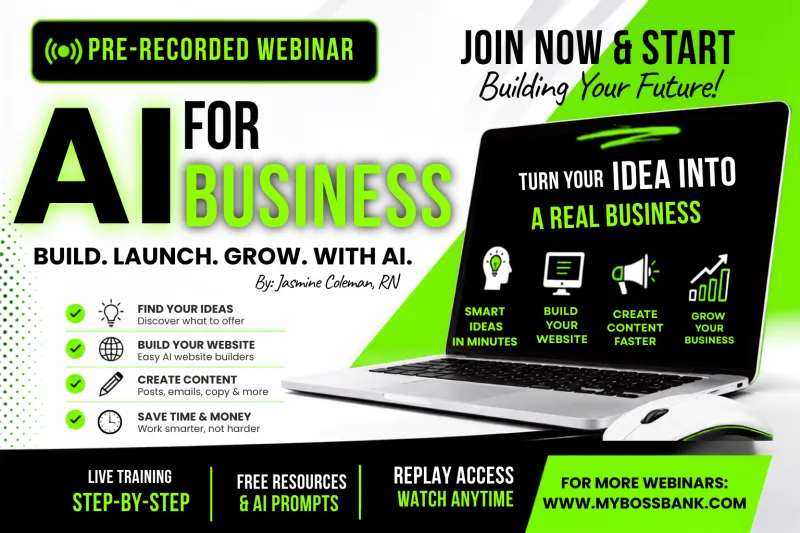 AI in Business Webinar: Learn How to Start & Grow Your Business Using AI (Artificial Intelligence)