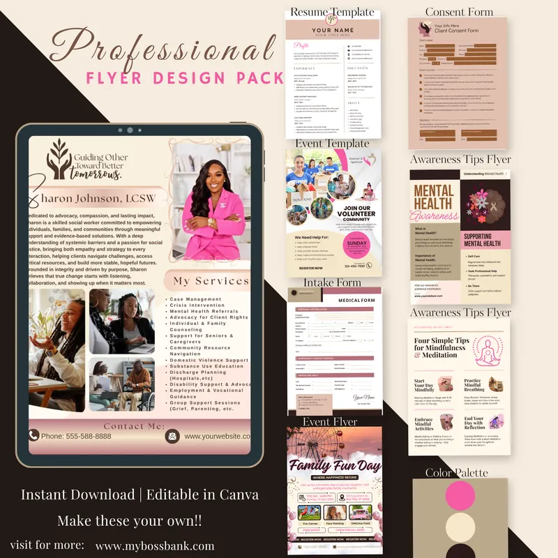 Professional Social Media Content Flyers