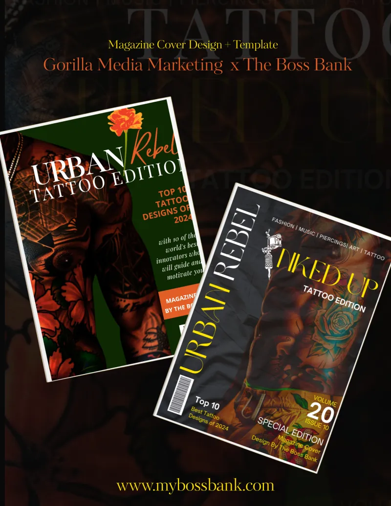 Magazine Cover Template + Mockup