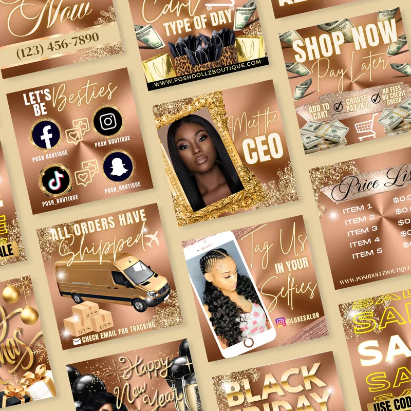 20 DFY Social Media Posts (Fashion & Beauty Edition)