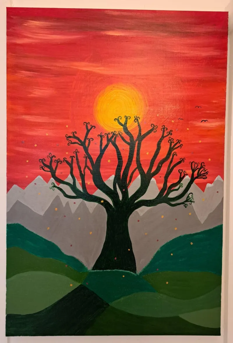 Sacred Tree at Sunset - By Anja Roberts 