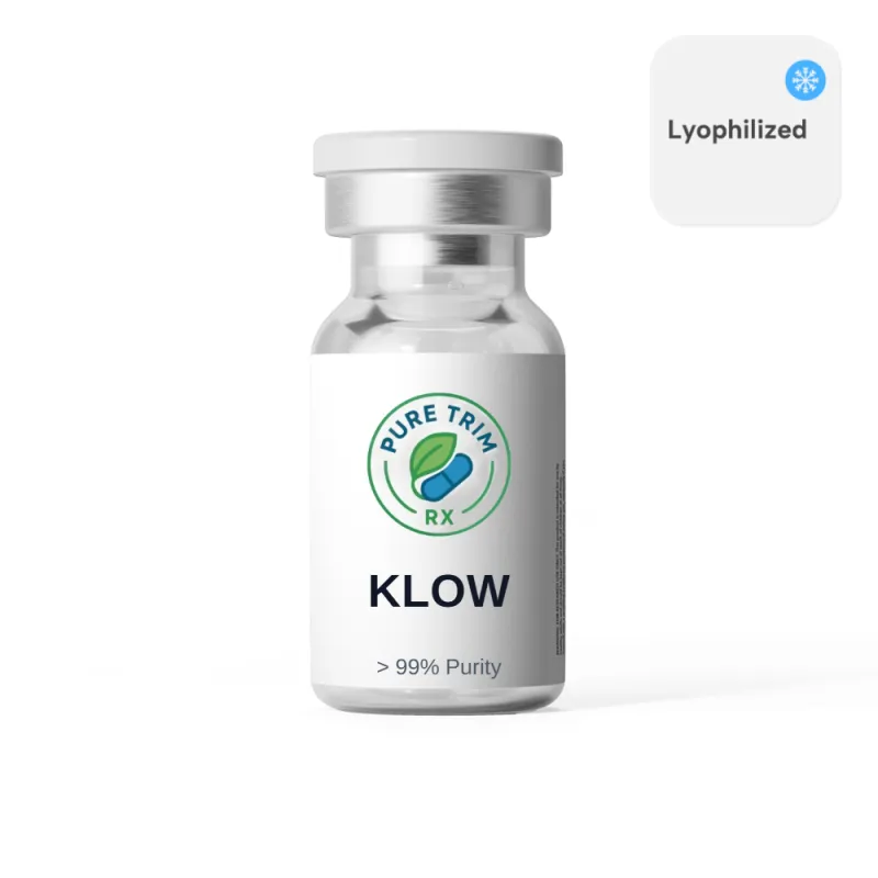 KLOW (BPC-157 / GHK-CU / TB-500 / KPV) 10mg/50mg/10mg/10mg/mL (3mL) - Lyophilized