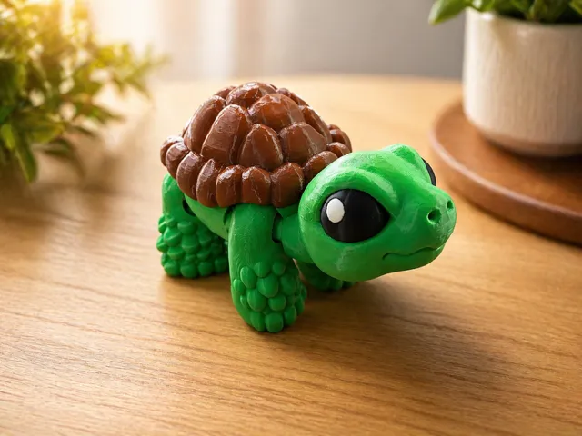 Jumbo 3D Printed Tortoise Flexi