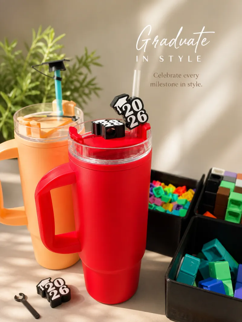 Graduation Straw Topper Party Favors