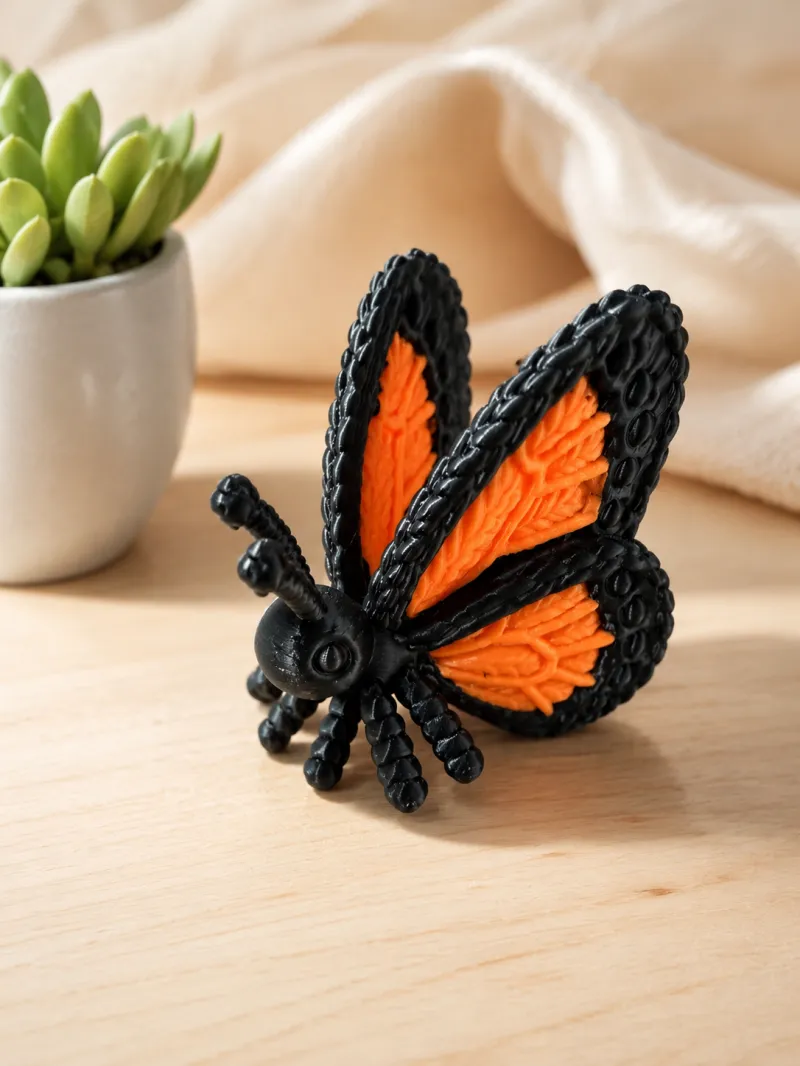 Knit textured Butterfly