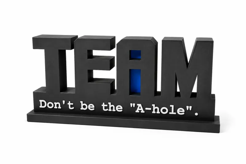 The “I” in TEAM is the A-hole