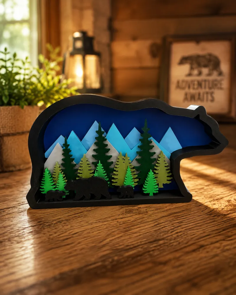 Black Bear Layer Art