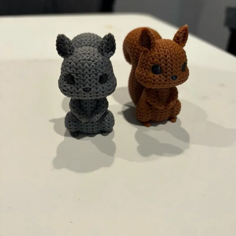 Forest & Woodland 3D Printed Knit Textured Animals
