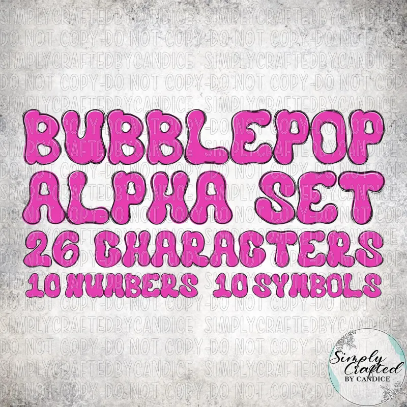 Bubblepop Hand drawn LAYERED Alpha Bundle