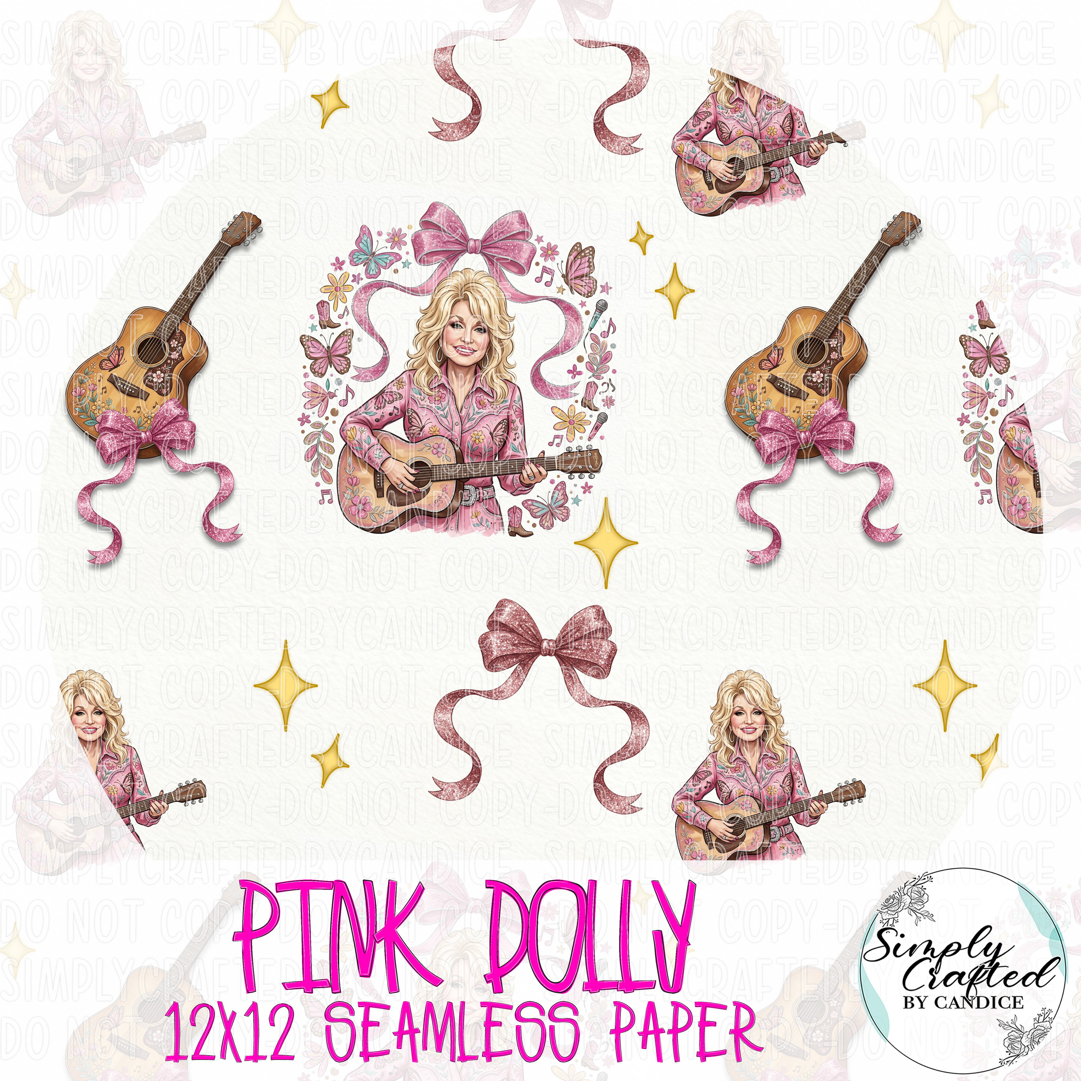 Pink Dolly Seamless Paper