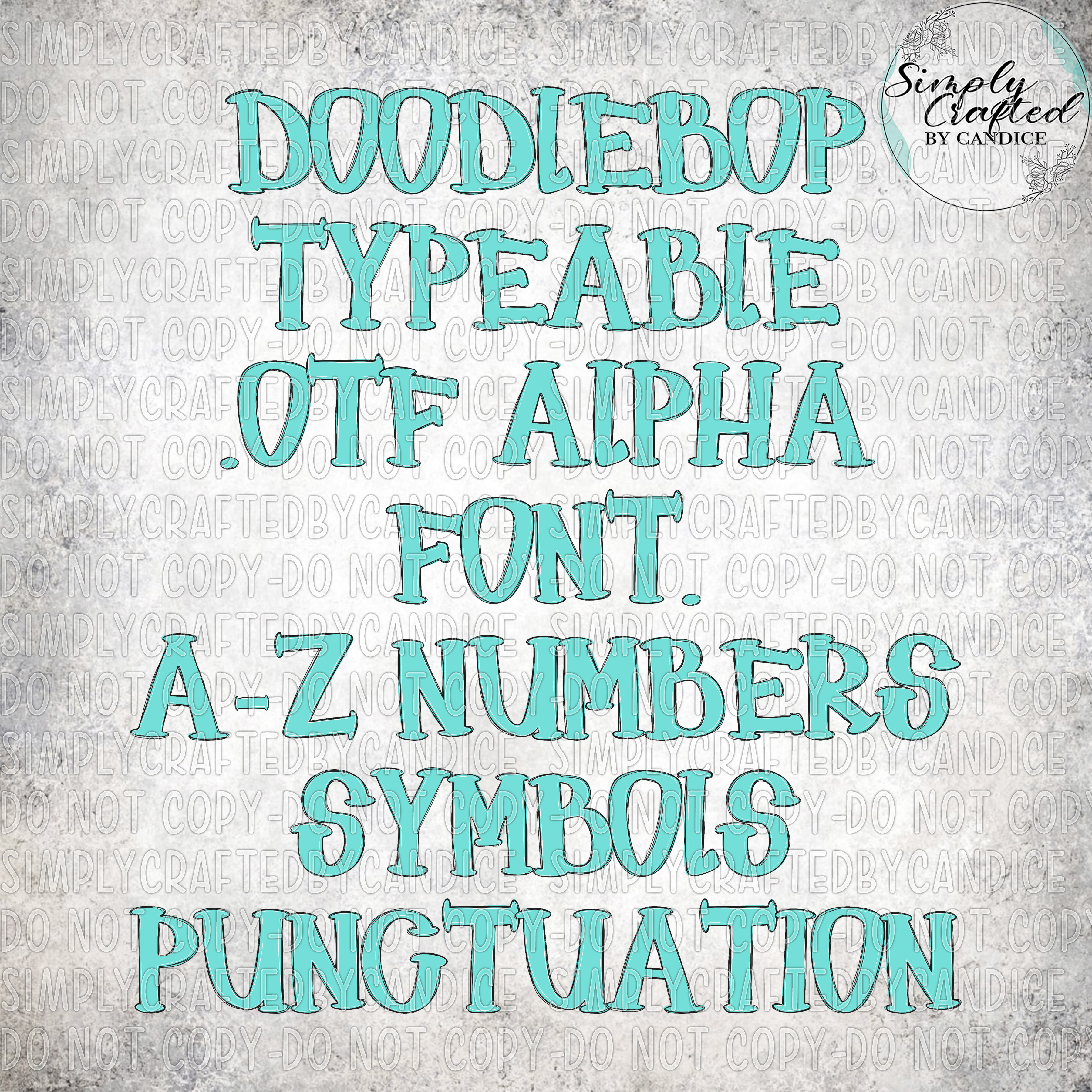 Doodlebop .OTF Alpha Font