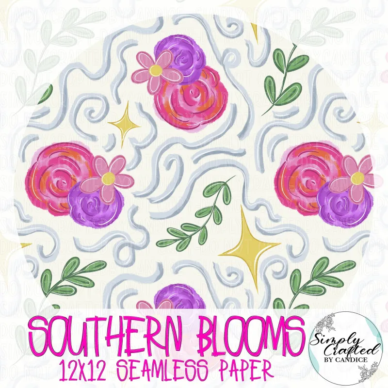 Southern Blooms Seamless Paper