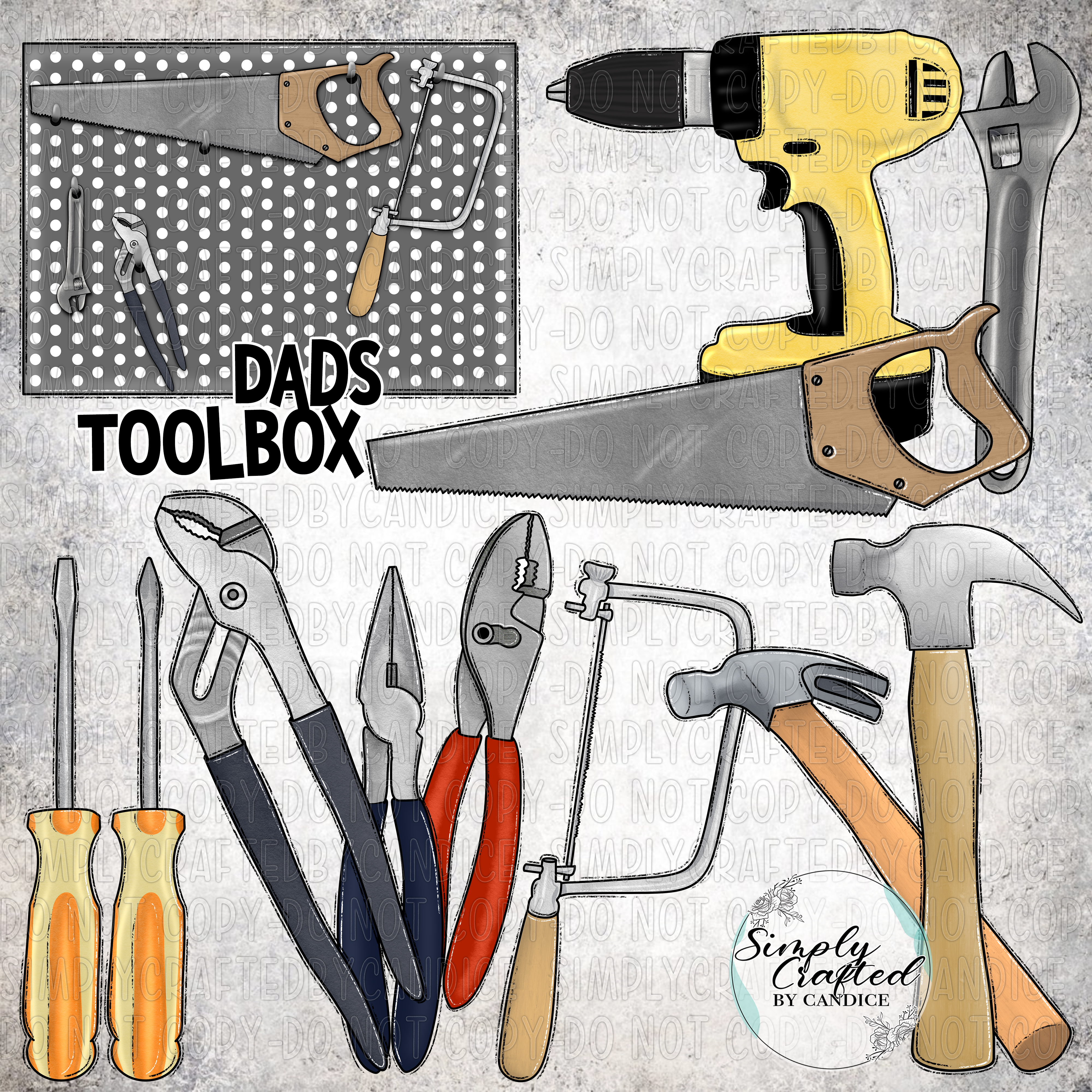Dad's Toolbox Clipart Bundle
