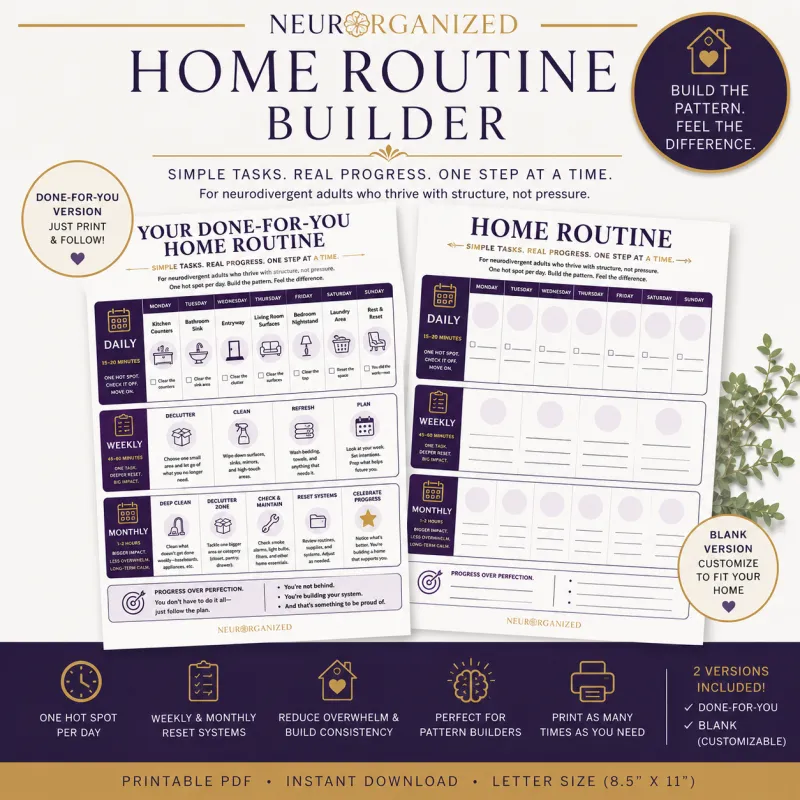 Home Routine Builder - Done For You