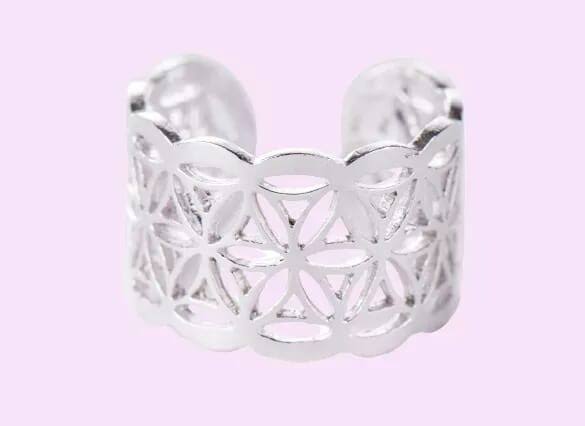 1 Ring Blume des Lebens