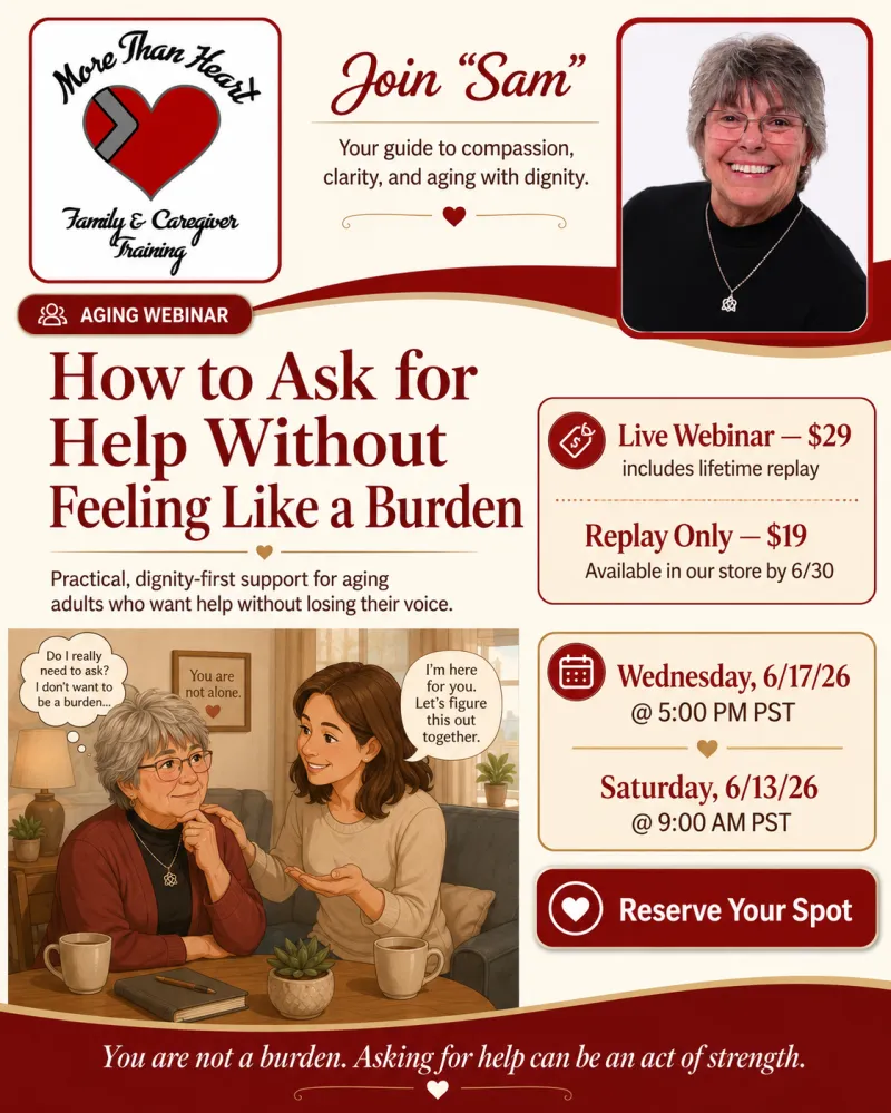 Aging; How to Ask for Help June 13, 2026 