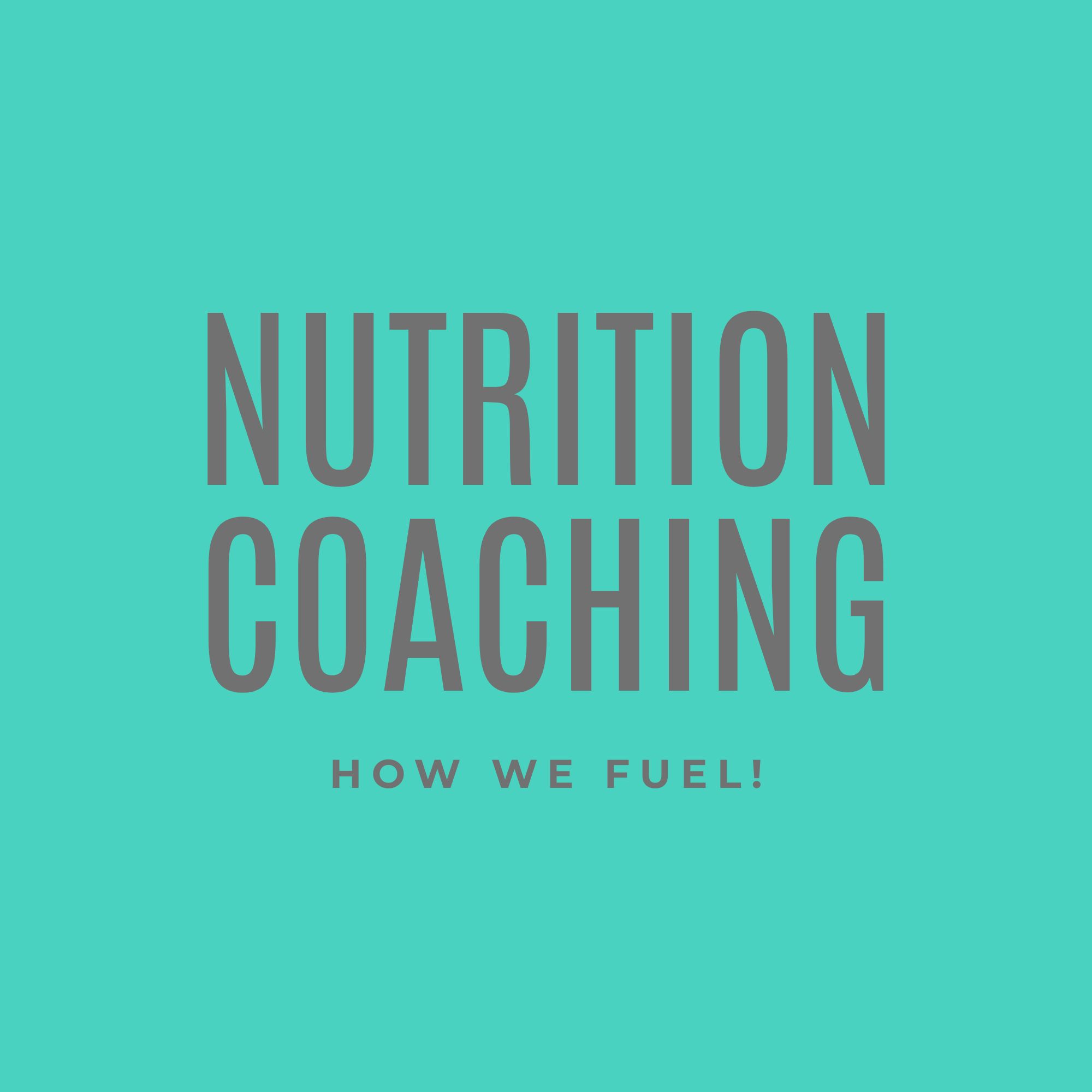 12 Week Nutrition Coaching Package
