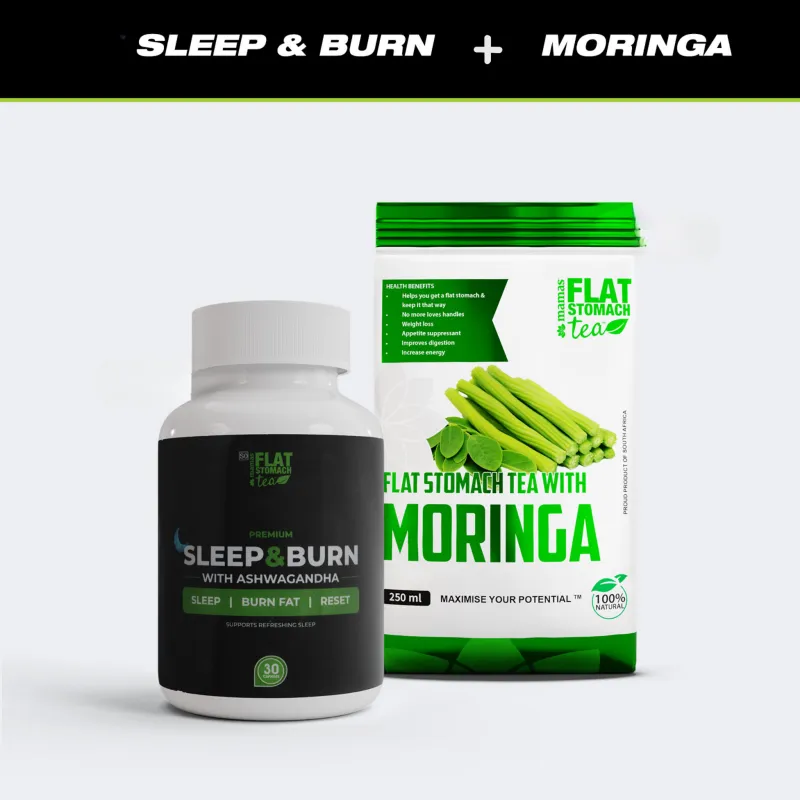 FST Sleep and Burn Plus Flat Stomach Tea with Moringa Combo