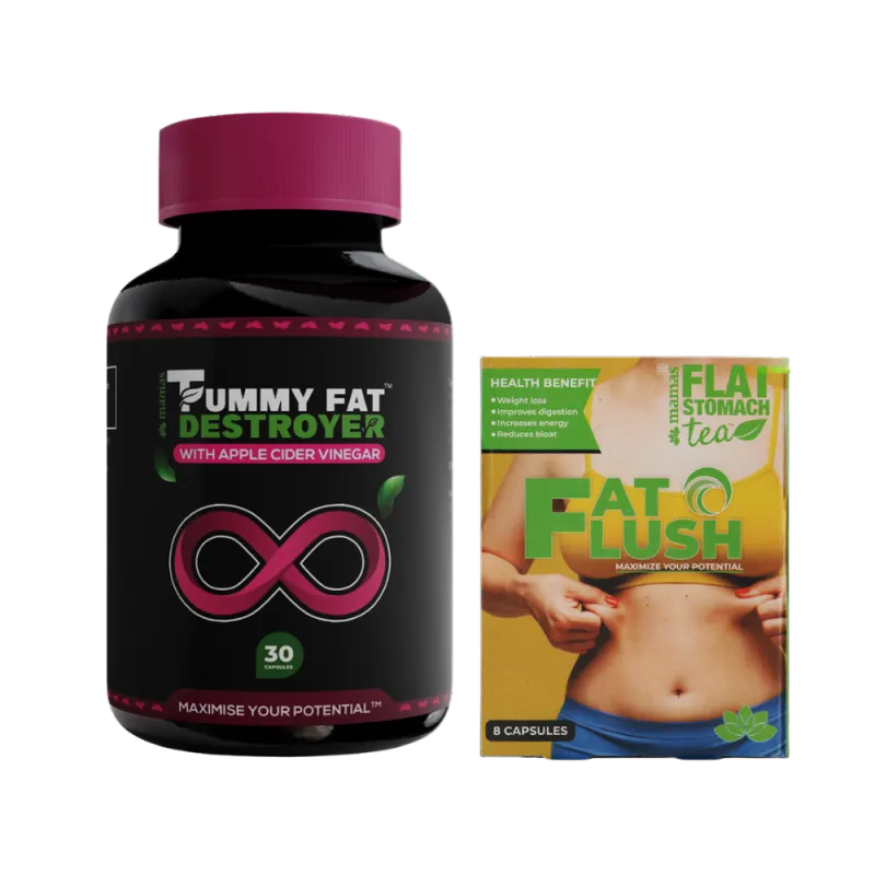 Mamas Flat Stomach Tea Belly Fat Combo