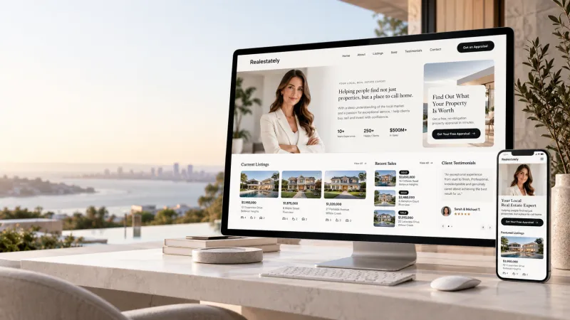 Real Estate Agent Profile Website