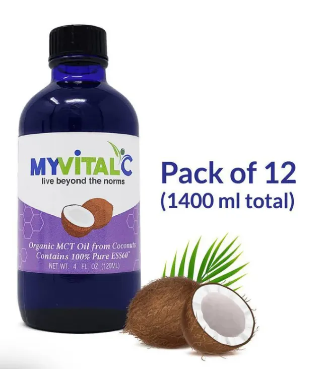 MyVitalC ESS60 in MCT Coconut Oil , Case of 12 bottles (1440ml total) 