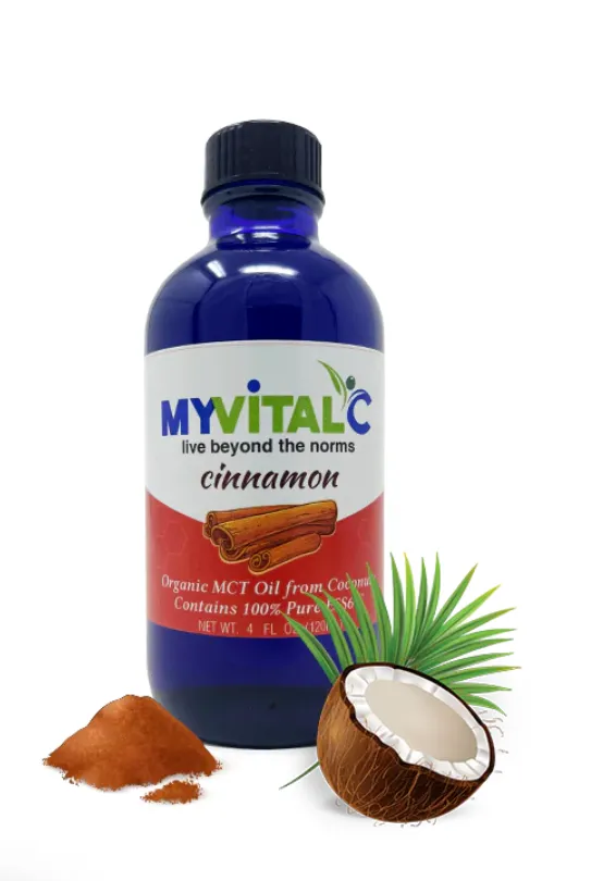 MyVitalC Cinnamon ESS60 in Organic MCT Oil, Coconut Derived 120ml
