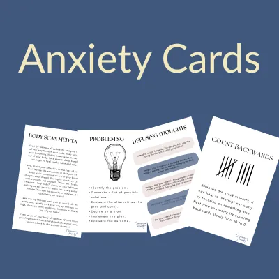 The Overcoming Anxiety Toolkit Cards (Digital Download)