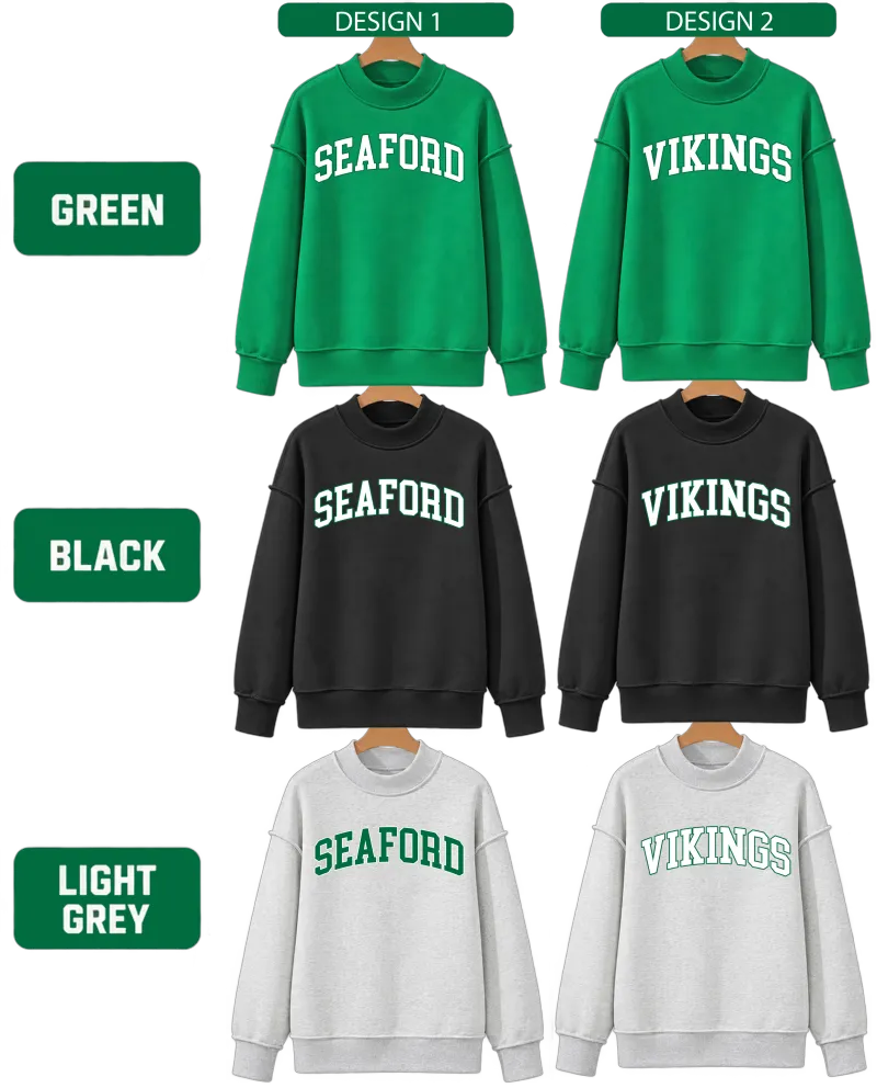 Seaford Vikings Mock Neck Sweatshirt