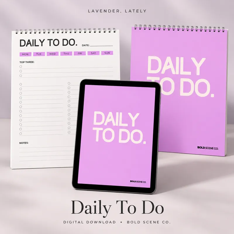 Lavender, Lately — Daily To Do | Digital Download