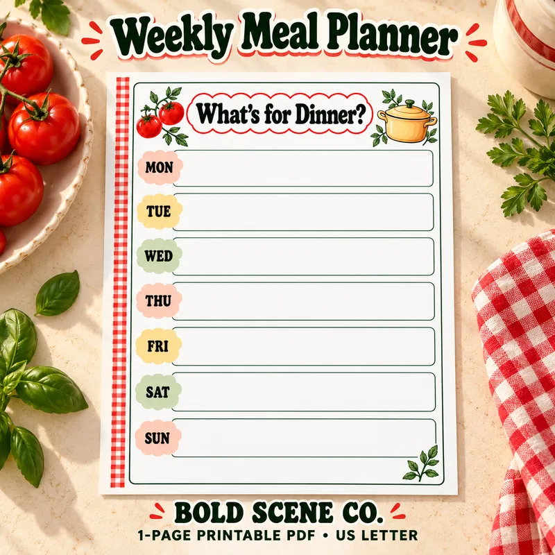 Weekly Meal Planner — Around Our Table